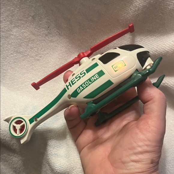 HESS  light up Red and Green Toy Helicopter - Picture 5 of 5